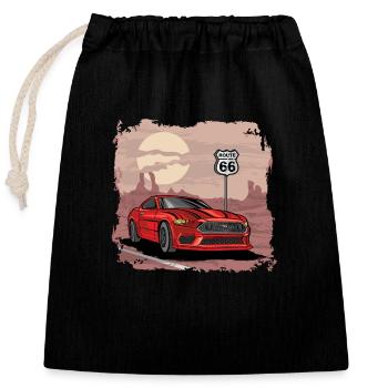 VALEEWEAR - Ein neuer Sportwagen - Verschließbarer Geschenkbeutel aus Baumwolle (25x30cm) - Schwarz - Vorne