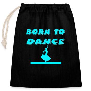 Dance - Closable cotton gift bag (25x30cm) - black - Front