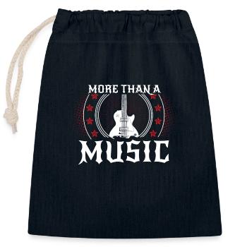 Gitarre Band Akustik Geschenk - Verschließbarer Geschenkbeutel aus Baumwolle (25x30cm) - Navy - Vorne