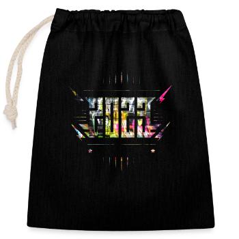 Style graffiti Splash hip hop couleurs peintre 2023 - Sac cadeau en coton avec cordon (25 x 30 cm) - noir - Devant