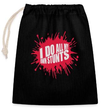 Toutes mes propres cascades - Sac cadeau en coton avec cordon (25 x 30 cm) - noir - Devant