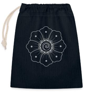 Symbol Gift Ornament Ethnic Spirit Art Orient - Closable cotton gift bag (25x30cm) - navy - Front