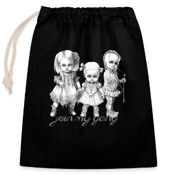 Goth babys - Verschließbarer Geschenkbeutel aus Baumwolle (25x30cm) - Schwarz - Vorne
