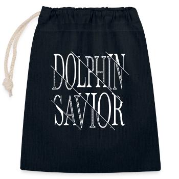 Refuge pour animaux Amoureux des animaux - Sac cadeau en coton avec cordon (25 x 30 cm) - bleu marine - Devant