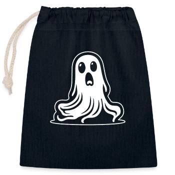 Geist Geister Geisterstunde Halloween - Verschließbarer Geschenkbeutel aus Baumwolle (25x30cm) - Navy - Vorne