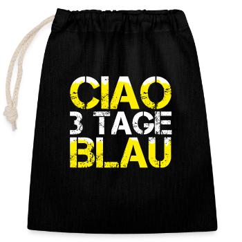 Lustiges Mallorca CIAO 3 TAGE BLAU, Saufen Bier 23 - Verschließbarer Geschenkbeutel aus Baumwolle (25x30cm) - Schwarz - Vorne