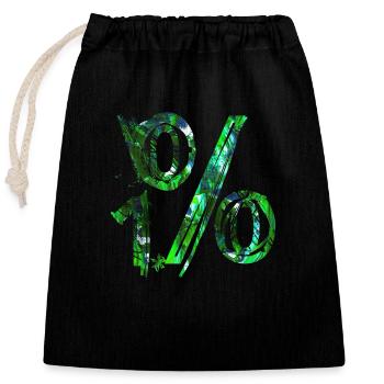 Internet email www drôle de mème grunge tech leters - Sac cadeau en coton avec cordon (25 x 30 cm) - noir - Devant