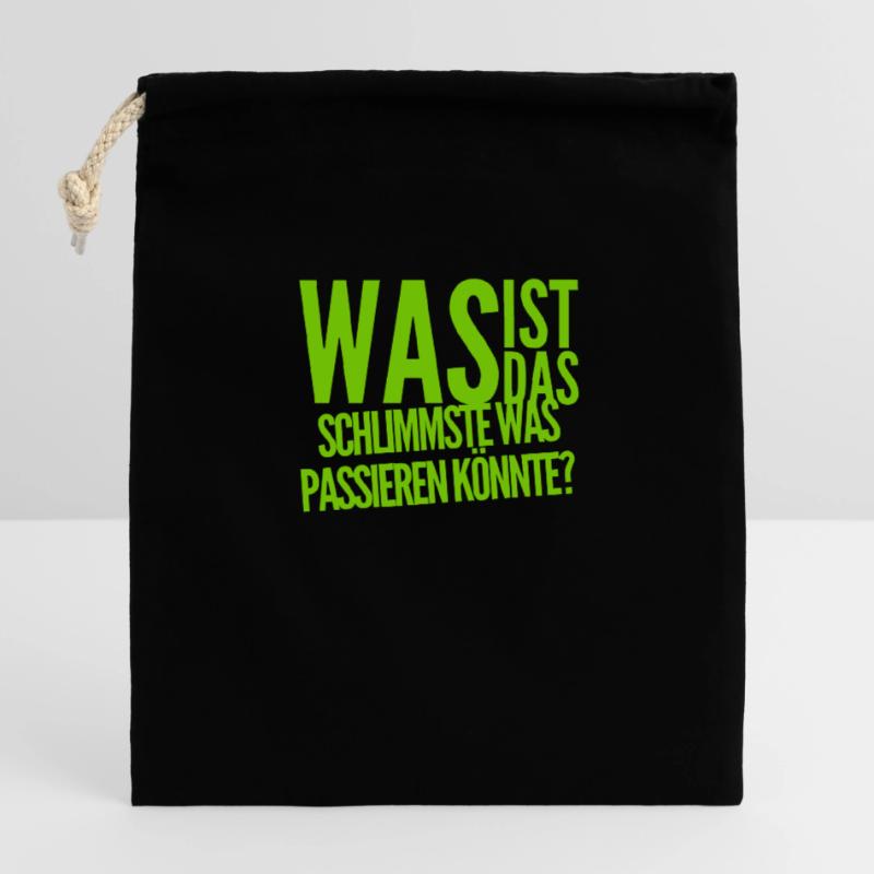 es wird gut werden Verschließbarer Geschenkbeutel aus Baumwolle (25x30cm)