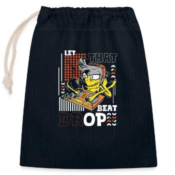 DJ Celebrate Sound - Closable cotton gift bag (25x30cm) - navy - Front