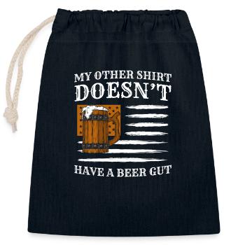 Celebrate Drunk Party - Closable cotton gift bag (25x30cm) - navy - Front