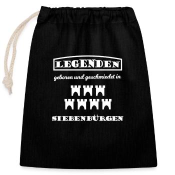 Die Siebenbürger Legenden - Verschließbarer Geschenkbeutel aus Baumwolle (25x30cm) - Schwarz - Vorne
