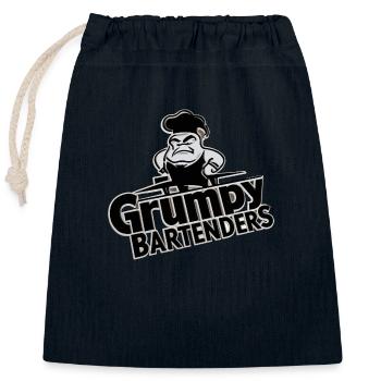MÜRRISCHE BARKEEPER - Verschließbarer Geschenkbeutel aus Baumwolle (25x30cm) - Navy - Vorne