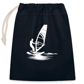 Wellenreiter und Segelfreunde atemberaubende Segel - Verschließbarer Geschenkbeutel aus Baumwolle (25x30cm) - Navy - Vorne