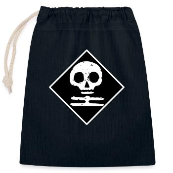 White Death Finland - Closable cotton gift bag (25x30cm) - navy - Front