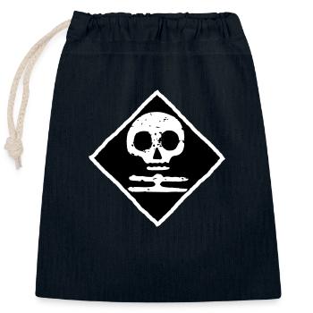 White Death Finland - Closable cotton gift bag (25x30cm) - navy - Front