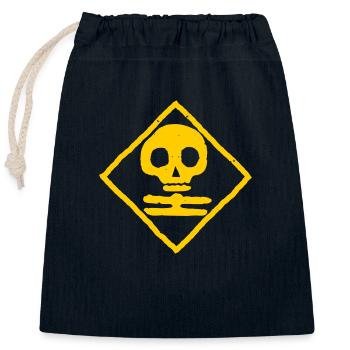 White death Finland - Closable cotton gift bag (25x30cm) - navy - Front