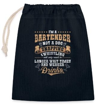 Célébrations des buveurs d’alcool barmans - Sac cadeau en coton avec cordon (25 x 30 cm) - bleu marine - Devant