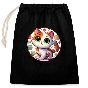 Soft Kitty Gifts - Closable cotton gift bag (25x30cm) - black - Front