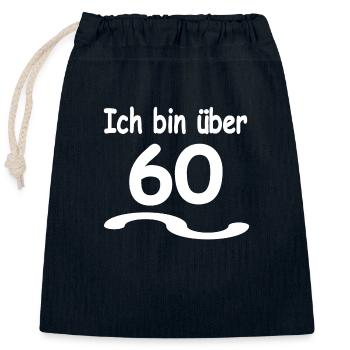 Opa - Verschließbarer Geschenkbeutel aus Baumwolle (25x30cm) - Navy - Vorne