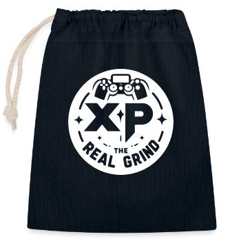 XP Der echte Grind - Verschließbarer Geschenkbeutel aus Baumwolle (25x30cm) - Navy - Vorne