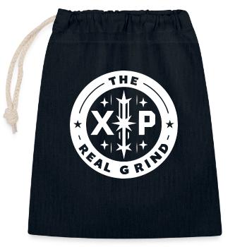 XP Der echte Grind - Verschließbarer Geschenkbeutel aus Baumwolle (25x30cm) - Navy - Vorne