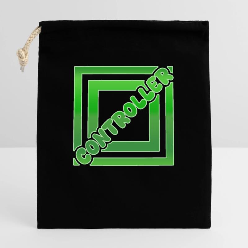 Controller Closable cotton gift bag (25x30cm)