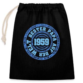 Meilleur 1959 - Sac cadeau en coton avec cordon (25 x 30 cm) - noir - Devant