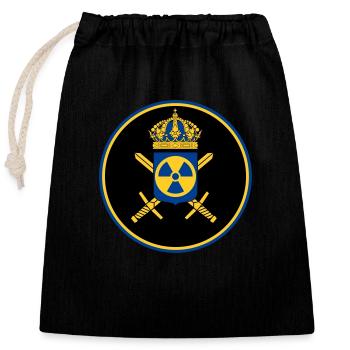 Le programme suédois d’armement nucléaire - Sac cadeau en coton avec cordon (25 x 30 cm) - noir - Devant