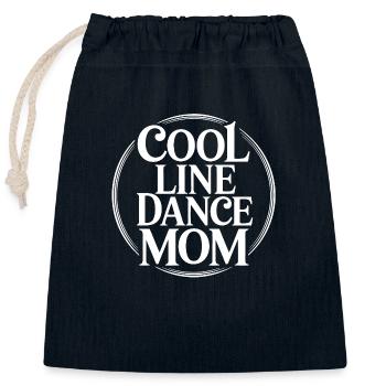 Line Dance Mom Linedance Mama Geschenk - Verschließbarer Geschenkbeutel aus Baumwolle (25x30cm) - Navy - Vorne