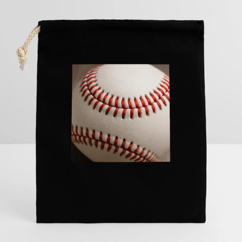 Baseball Verschließbarer Geschenkbeutel aus Baumwolle (25x30cm)