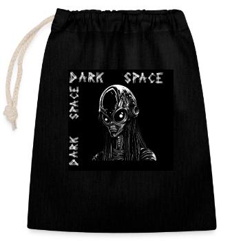 Unveiling the Sinister Extraterrestrial: A Dark At - Closable cotton gift bag (25x30cm) - black - Front
