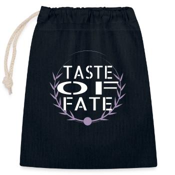 Culinary Inspiration Fun Serendipity Present - Closable cotton gift bag (25x30cm) - navy - Front