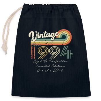 1994 Vintage Classique 1994 - Sac cadeau en coton avec cordon (25 x 30 cm) - bleu marine - Devant