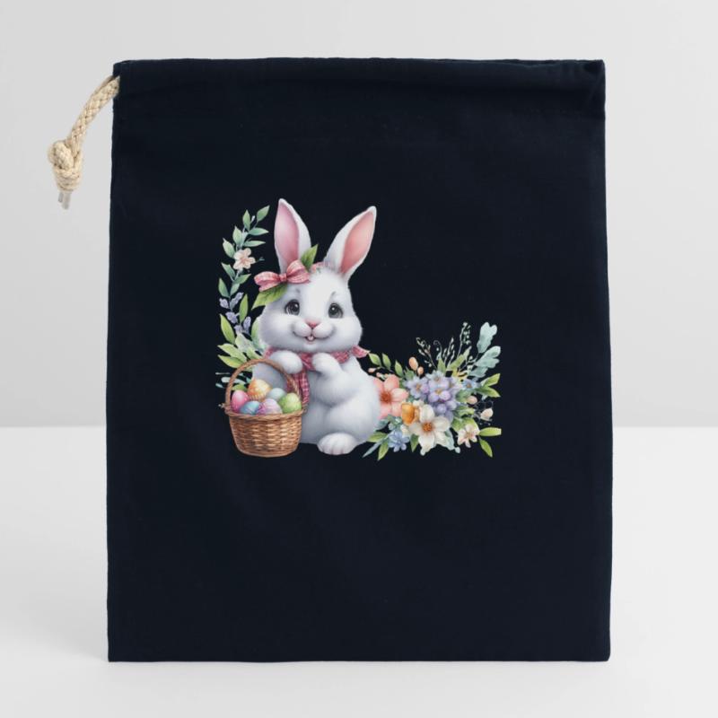 Easter Easter Bunny Easter Saturday Easter Sunday Easter Eggs Spring Closable cotton gift bag (25x30cm)