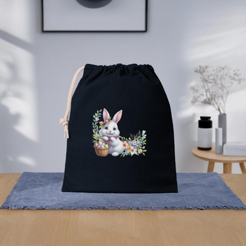 Easter Easter Bunny Easter Saturday Easter Sunday Easter Eggs Spring Closable cotton gift bag (25x30cm)