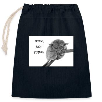 Nope, not today - Verschließbarer Geschenkbeutel aus Baumwolle (25x30cm) - Navy - Vorne
