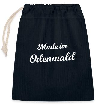 Aus dem schönen Odenwald - Verschließbarer Geschenkbeutel aus Baumwolle (25x30cm) - Navy - Vorne