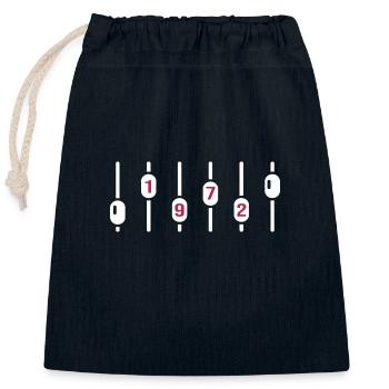 1972 geburtstag dj jubiläum sound engineer - Verschließbarer Geschenkbeutel aus Baumwolle (25x30cm) - Navy - Vorne