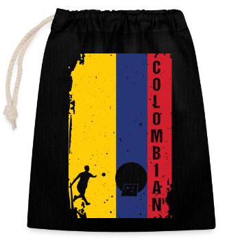 Colombia Tagus National Team Championship - Closable cotton gift bag (25x30cm) - black - Front