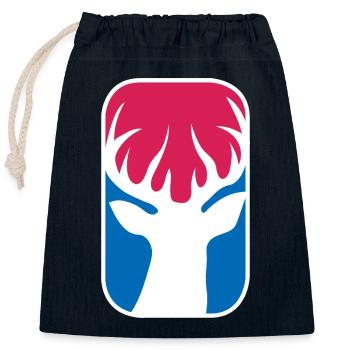 Jäger Lustig Rehbock Hirsch Trophäe Jagd Geschenk - Verschließbarer Geschenkbeutel aus Baumwolle (25x30cm) - Navy - Vorne