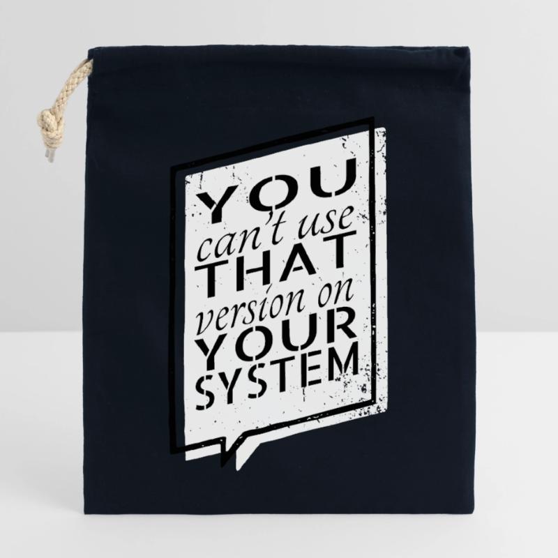 funny quote computers c sharp programming Closable cotton gift bag (25x30cm)