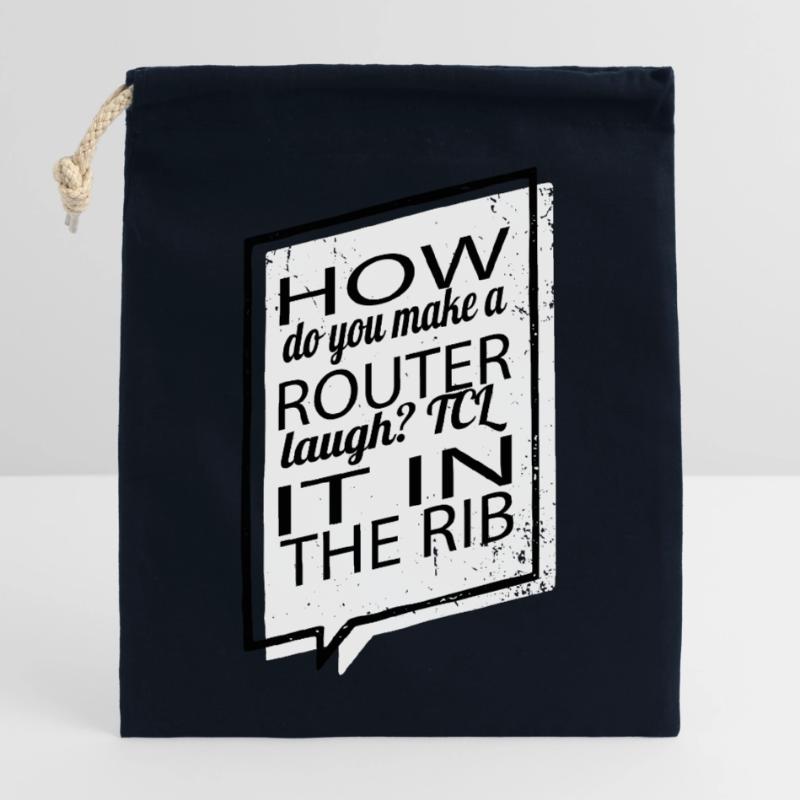 Citation Fun Computer Humourour Fullstack Developer Sac cadeau en coton avec cordon (25 x 30 cm)