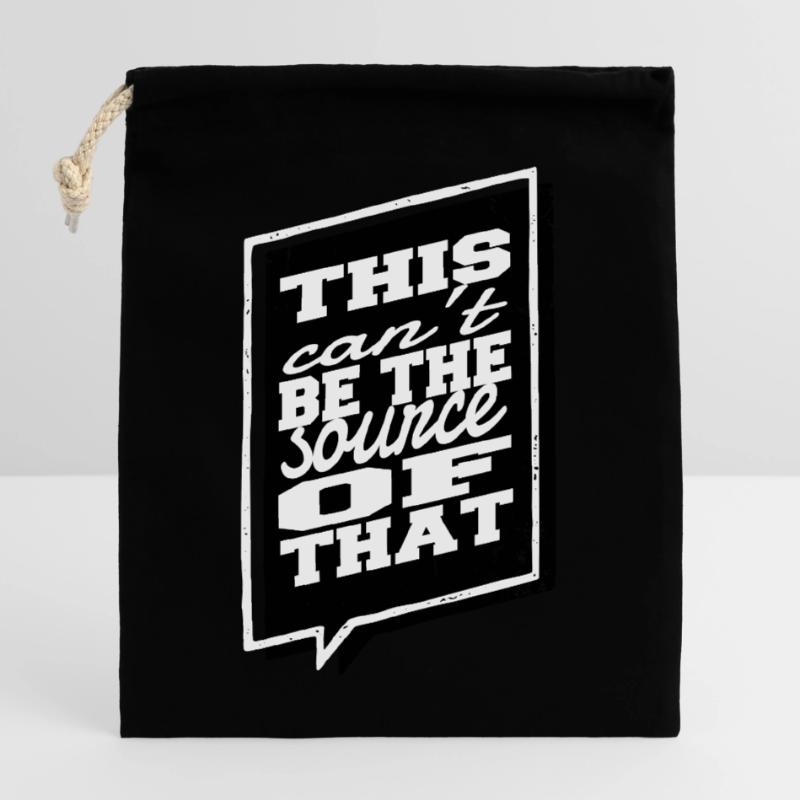 programming, computer scientist, humor, informatics Closable cotton gift bag (25x30cm)