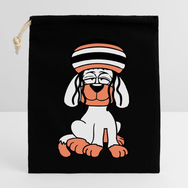 Dog Reggae Dreadlocks Hat Chill Relaxed Cool Closable cotton gift bag (25x30cm)