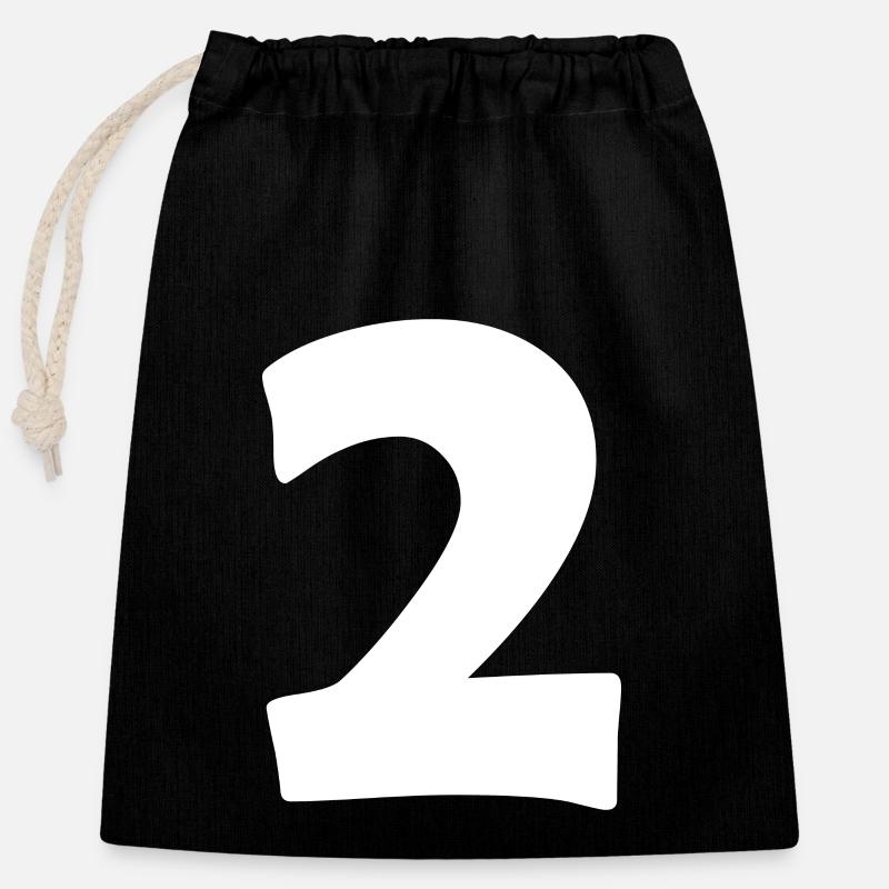 2 - Closable cotton gift bag (25x30cm) - black