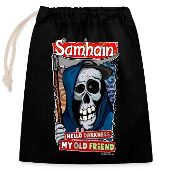 The sound of Samhain - Sac cadeau en coton avec cordon (25 x 30 cm) - noir - Devant