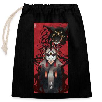 Demon Master - Closable cotton gift bag (25x30cm) - black - Front