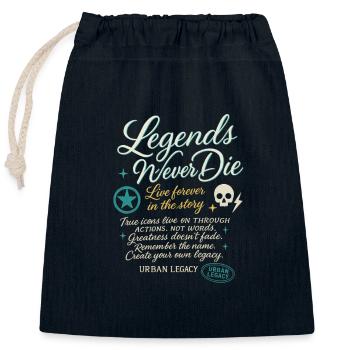 Urban Legacy Chemise Dicton - Sac cadeau en coton avec cordon (25 x 30 cm) - bleu marine - Devant