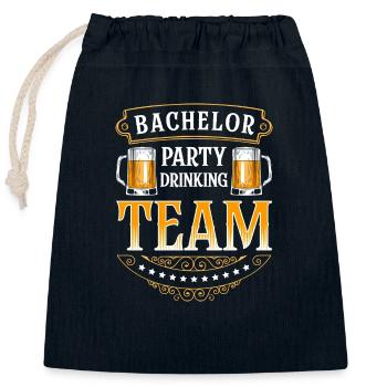 Celebration Alcohol Party make girls' evening - Closable cotton gift bag (25x30cm) - navy - Front