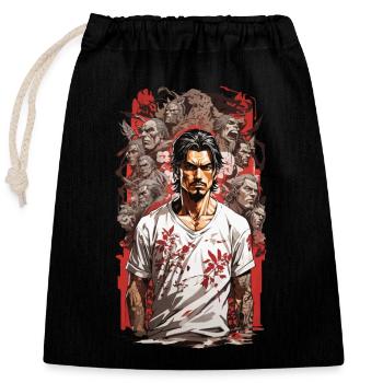 Affiche pop du cinéma asiatique Corée & Japon - Sac cadeau en coton avec cordon (25 x 30 cm) - noir - Devant